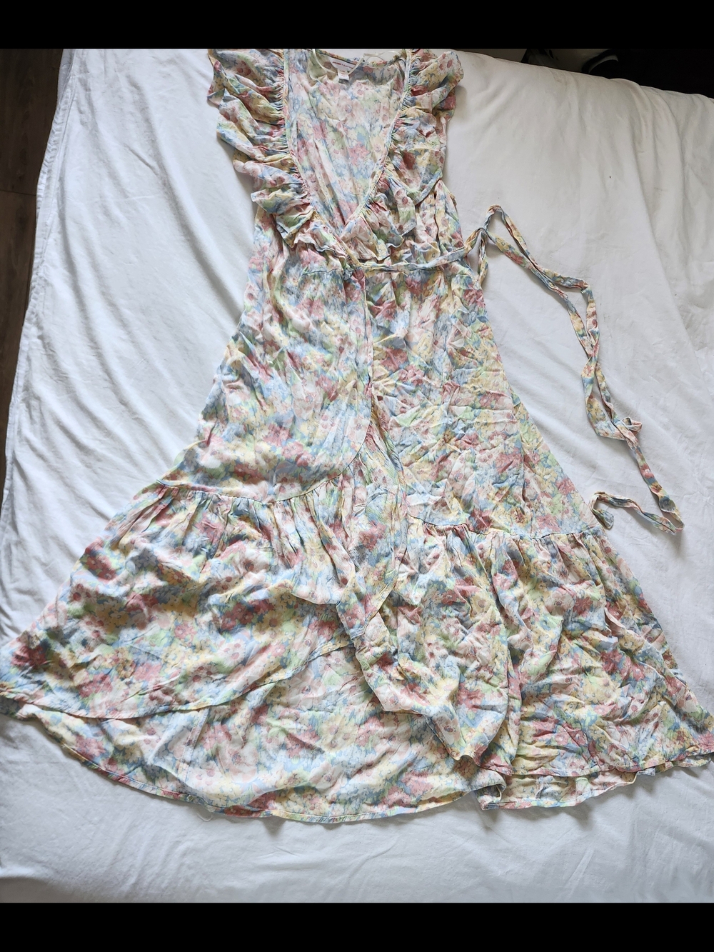 Joe Fresh Pastel Floral High-Low Ruffle Dress - Picture 4 of 8